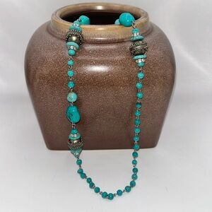 F.A.I.T.H FAITH Artisan Turquoise Beaded Necklace